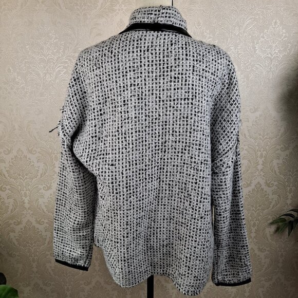 The Royal Standard Rosemary Wrap Jacket Gray and Black Plaid One Size NWT - Picture 8 of 16
